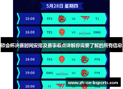 欧会杯决赛时间安排及赛事看点详解你需要了解的所有信息 欧会杯决赛时间安排及赛事看点详解你需要了解的所有信息